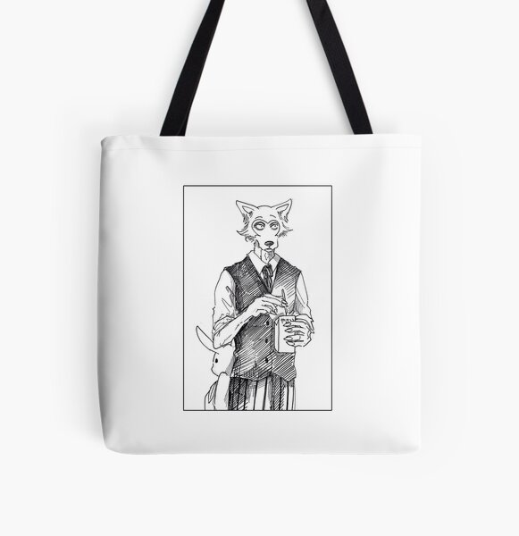 BEASTARS - Legosi & Haru Allover-Print Tote Bag RB2508 Produkt Offizieller Beastars Merch