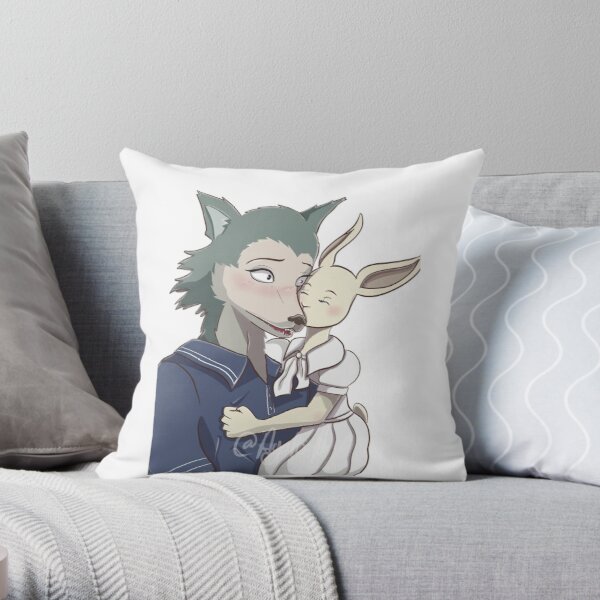 Legosi and Haru Throw Pillow RB2508 product Offical Beastars Merch